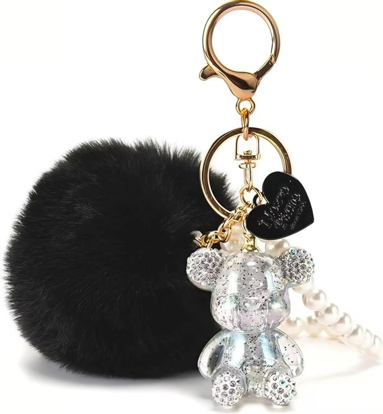 Glitter Bear Keychain/Bag Charm
